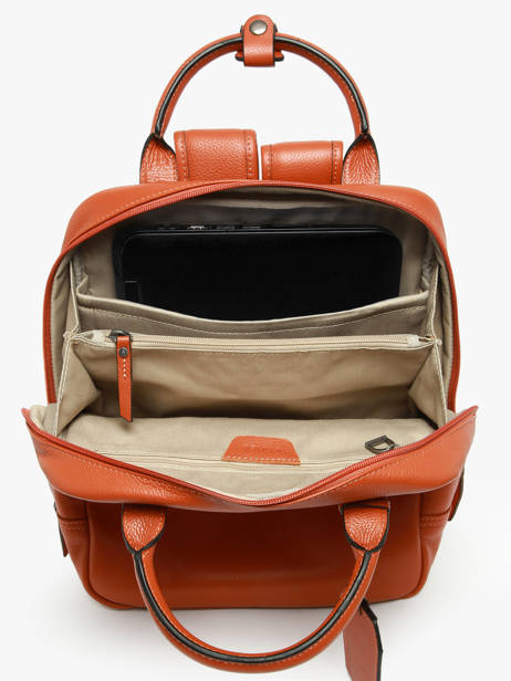 Sac à Dos Business Flandres 1 Compartiment Cuir Etrier Orange flandres EFLA8271 vue secondaire 3